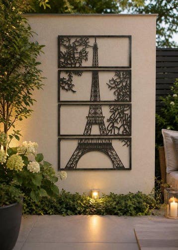 Wanddecoratie - Europa - Metalen Eiffeltoren, Antiek en Kunst