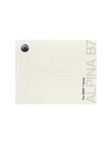 2010 BMW ALPINA B7 HARDCOVER BROCHURE ENGELS (USA), Nieuw, Author