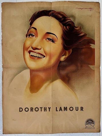 Dorothy Lamour (1943) - Very nice artwork of the MGM leading, Nieuw