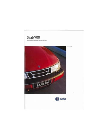 1995 SAAB 900 BROCHURE NEDERLANDS, Nieuw, Author