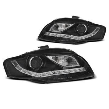 Audi A4 B7 04-08 LED indicator Black LED koplamp units, Auto-onderdelen, Verzenden, Nieuw, Audi