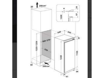 Indesit IBC12AC21R - Inbouw koelkast - 122 cm - 209 L -, Verzenden, Zo goed als nieuw