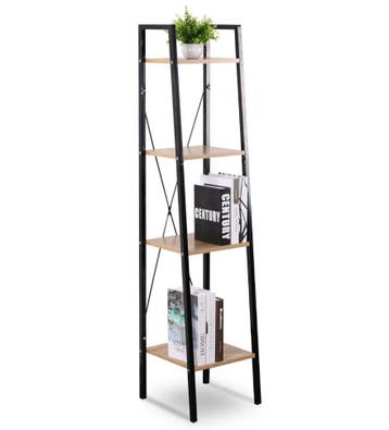 Industriële Stellingkast – 4-Lagen – Licht Eiken Hout Kast, Huis en Inrichting, Kasten | Stellingkasten, Verzenden, Nieuw