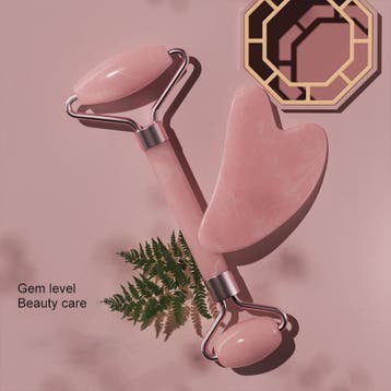 Gezichtsroller & Gua Sha Set - Resin Massage Roller voor Gez, Verzenden, Nieuw