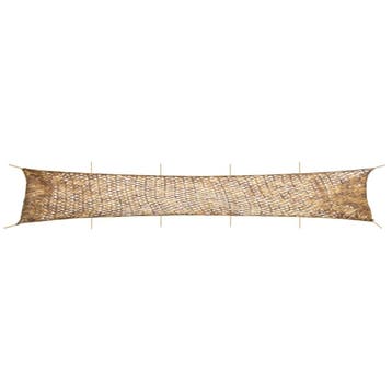 vidaXL Camouflagenet met opbergzak 1038x137 cm zandkleurig, Verzenden, Nieuw