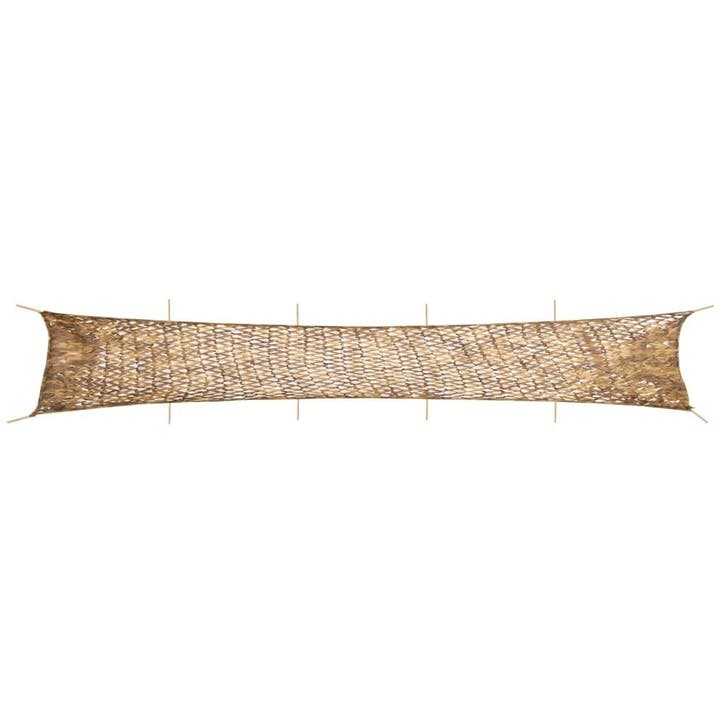 vidaXL Camouflagenet met opbergzak 1038x137 cm zandkleurig, Sport en Fitness, Schietsport-accessoires, Nieuw, Verzenden