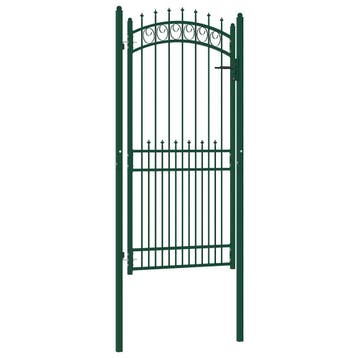 vidaXL Hekpoort EMMEN met stalen pinnen 104x147 cm groen, Verzenden, Nieuw