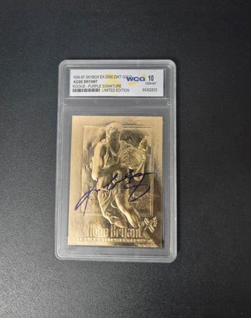 1996/97 Skybox EX-2000 23 KT Gold Kobe Bryant Gesigneerde, Verzamelen, Nieuw