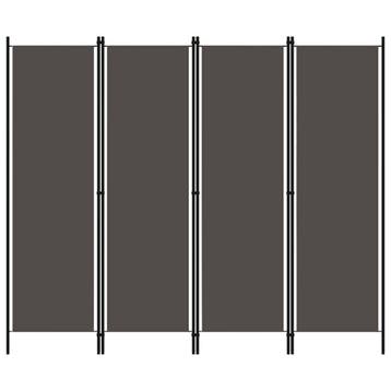 vidaXL Kamerscherm met 4 panelen 200x180 cm antraciet, Huis en Inrichting, Verzenden, Nieuw