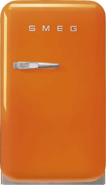 Smeg FAB5ROR5 - Mini-koelkast - Scharnier Rechts -  Oranje, Verzenden, Nieuw