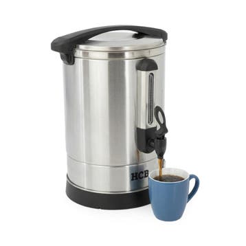 HCB Percolator - 12 liter - 80 kopjes - zilver - 230V - RVS, Verzenden, Nieuw in verpakking
