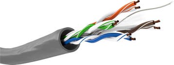 CAT 6 netwerkkabel, U/UTP, CU, AWG 24/7, grijs-100 m, Ophalen of Verzenden, Nieuw