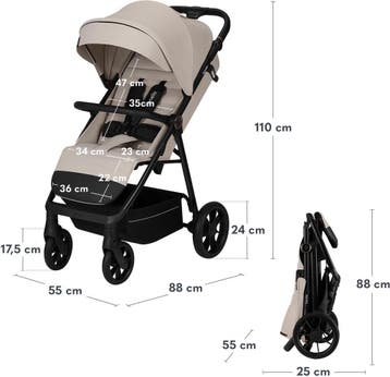 Lionelo Iva - Wandelwagen & Buggy Premium - 6 maanden 4 jaar, Ophalen of Verzenden, Nieuw in verpakking