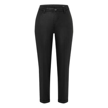MAC • zwarte Chino turn up broek coated • 38, Maat 38/40 (M), Verzenden, Zwart, MAC