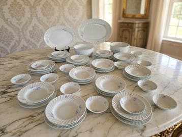 Richard Ginori - Tafelservies voor 12 (52) - Gekanaald in