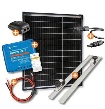 50 Watt Zonnepaneel - Complete Set voor Hekstoel / Railing, Ophalen of Verzenden, Nieuw