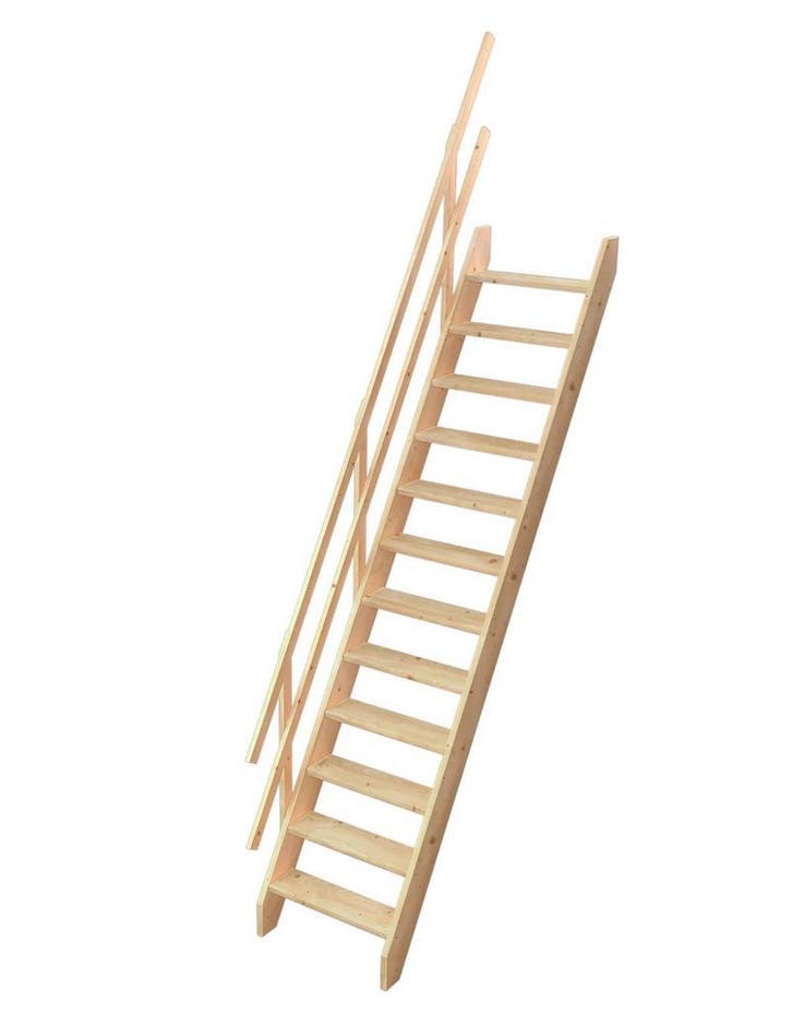 nieuwe rechte molenaar steektrap  trap 60x282 € 140 incl btw, Doe-het-zelf en Verbouw, Ladders en Trappen, Trap, Nieuw, 2 tot 4 meter