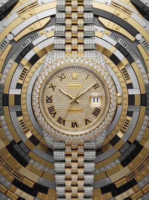 Naro - Canvas [XL] - Rolex Datejust Golden Timelessness, Kinderen en Baby's, Speelgoed | Duplo en Lego