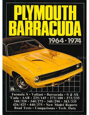 PLYMOUTH BARRACUDA 1964 - 1974 (BROOKLANDS), Nieuw, Author