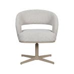 Stoel Monaco | Naturel | Royal Boucle | Taupe Metalen Frame, Verzenden, Nieuw in verpakking