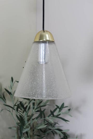 Vintage design hanglamp Peill &amp; Putzler - Jaren 60/70, Gebruikt, Glas, Mid century 