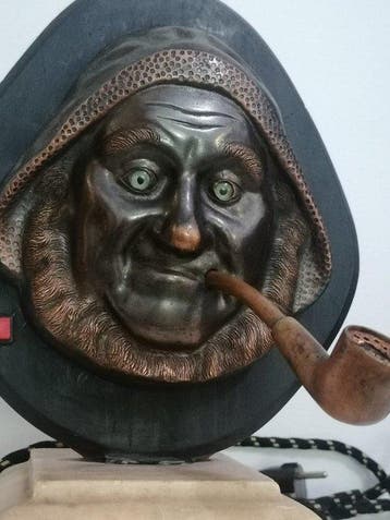 Tafelaansteker - Brons (verguld/verzilverd/gepatineerd/koud, Verzamelen, Rookartikelen, Aanstekers en Luciferdoosjes, Nieuw