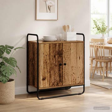 vidaXL Dressoir Oud hout 68 x 35 x 75 cm Bewerkt hout, Verzenden, Nieuw, Overige houtsoorten, Minder dan 50 cm