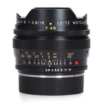 Leica Elmarit-R 16mm f/2.8 Fisheye - Fisheye, Audio, Tv en Foto, Fotografie | Lenzen en Objectieven, Ophalen of Verzenden, Zo goed als nieuw