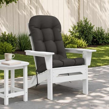 vidaXL Zon Loungerkussen PUTTEN 100% Polyester Antraciet, Verzenden, Nieuw