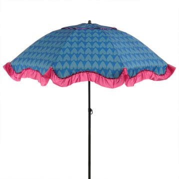 Edelman Mitchell parasol hart blauw - Ø220 x 238 cm, Verzenden, Nieuw