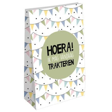 Fako Bijoux - 48 Uitdeelzakjes Hoera! Ik Mag Vandaag, Verzenden, Nieuw