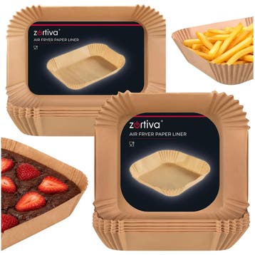Zortiva Airfryer bakpapier 150 stuks in 2 maten, vetbeste..., Ophalen of Verzenden, Nieuw