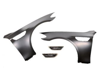 EVO M5 Look Zijschermen BMW 5 Serie F10 F11 B2600, Nieuw, Voor, BMW, Spatbord