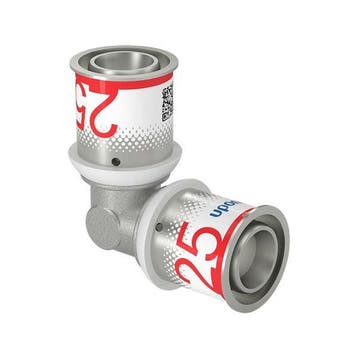 Uponor S-Press Plus perskoppeling Ø25x25 knie, Verzenden, Nieuw