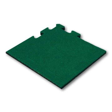 Rubber tegel 50 mm - 50 x 50 cm - Groen - Puzzelsysteem -, Verzenden, Nieuw