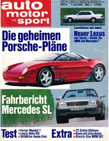 1989 AUTO MOTOR UND SPORT 12 DUITS, Nieuw, Author