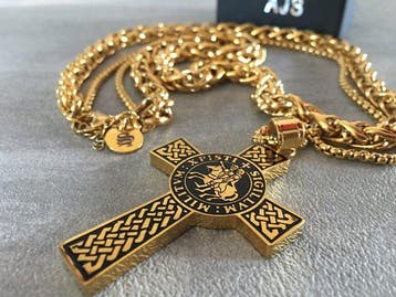 AJS - Tempeliersorde Medaalkruis Croix Zegel Wapen & Dubbele