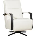 Leren draaifauteuil Award - Hermes Bianco (gebroken wit) -, Huis en Inrichting, Fauteuils, Nieuw, Ophalen of Verzenden, 50 tot 75 cm