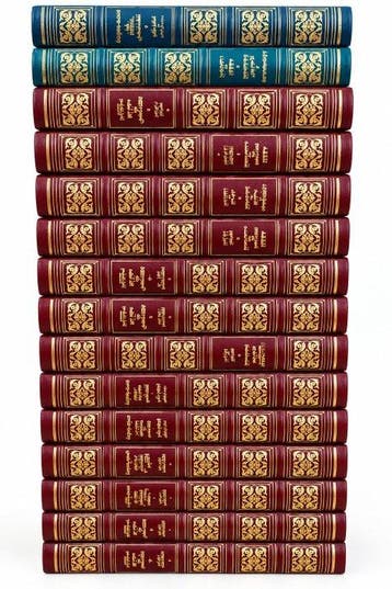 France - Superbe lot de 18 livres reliés de bibliophilie –