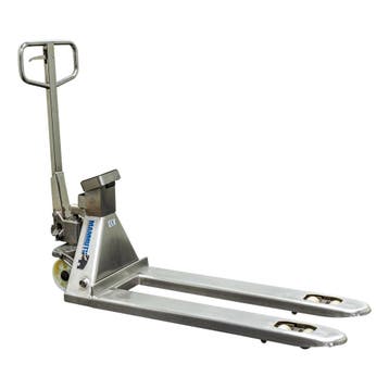 Palletwagen met weegschaal RVS 2500kg 115cm, Ophalen, Nieuw