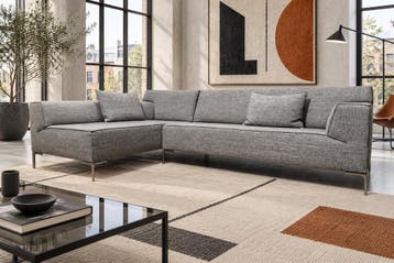 NIEUW Design on Stock Bloq Hoekbank Amaro stof + GARANTIE, 250 tot 300 cm, Design Bank Bankstel Zetel Hoekbank Design on Stock