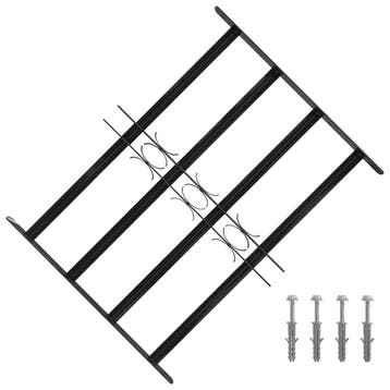 vidaXL Raam Beveiligingsgrill 75.5 x 60 cm Gegalvaniseerd, Doe-het-zelf en Verbouw, Verzenden, Nieuw