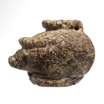 Oude Egypte, late periode Serpentine Cosmetisch Egelvaartuig