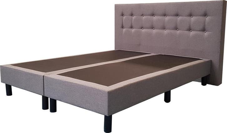 Boxspring Continental 2 persoons, Huis en Inrichting, Slaapkamer | Boxsprings, Grijs, Nieuw, Verzenden
