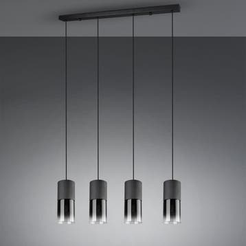 LED Hanglamp - Trion Roba - E27 Fitting - 4-lichts -, Ophalen of Verzenden, Nieuw, Metaal, Overige fittingen