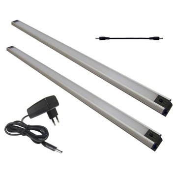 Complete verlichtingsset met 2 LED lampen, connectorkabel en, Ophalen of Verzenden, Nieuw