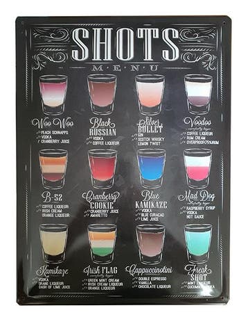 Shots reclamebord, Verzamelen, Merken en Reclamevoorwerpen, Ophalen of Verzenden, Nieuw