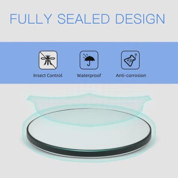 Waterdichte LED Plafondlamp Rond - 18W/30W/40W - IP44 - Keuk, Verzenden, Nieuw