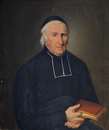 École française ( c.1850) - Portrait d’un ecclésiastique
