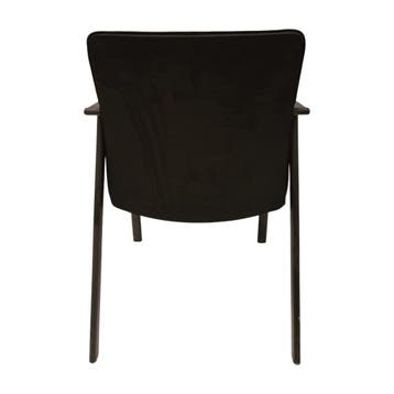 Vergaderstoel, set van 2 stoelen, 50x50 cm zitting, leuning, Ophalen of Verzenden, Gebruikt, Overige typen